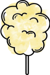 Pina Colada Cotton Candy Flavor